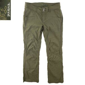 prAna Halle Pants Hiking Stretch Roll Up Snap Cuffs Women's 6 (32x29)